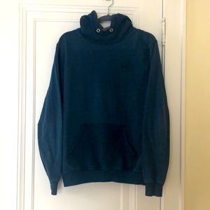 Blue cotton hoodie